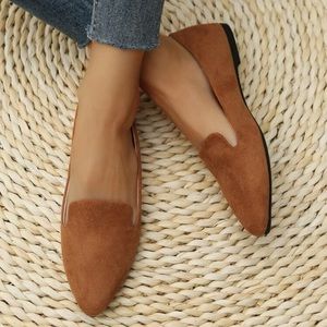 BROWN FLAT LOAFERS
